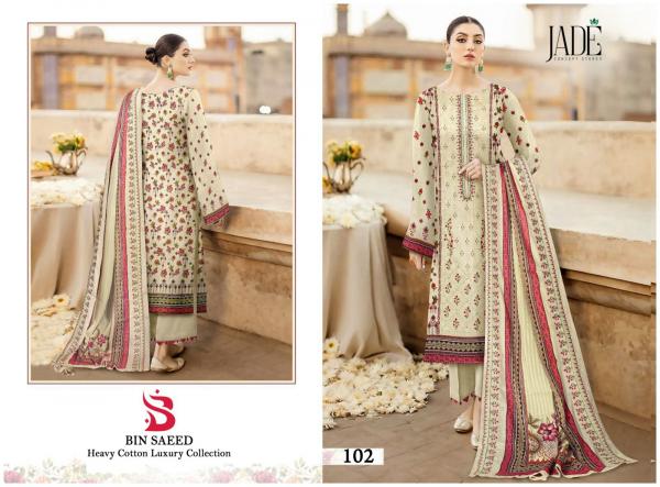 Jade Bin Saeed Lawn Cotton Exclusive Designer Dress Material